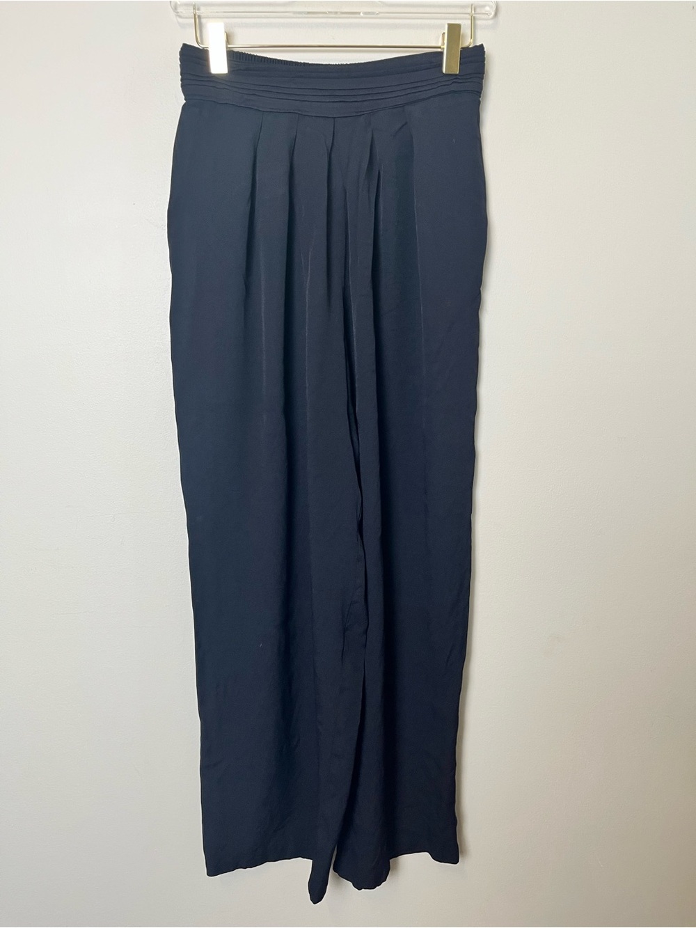 Maren Women's Black Wide-Leg Pleated Pants